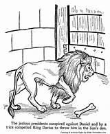 Bible Coloring Pages Lions sketch template