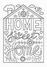 Printable Welcome Home Sign To Color Sketch Coloring Page sketch template