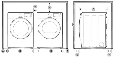 Recommended clearance to install my Front-Load Washer with AddWash (WF50K7500AV)? | Samsung Canada