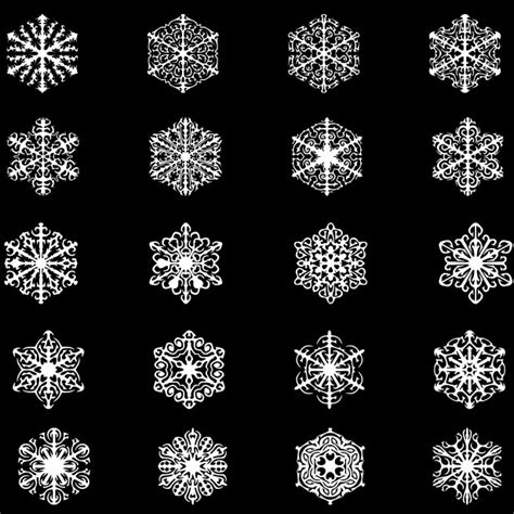 White Snowflakes Set Free Stock Photo - Public Domain Pictures