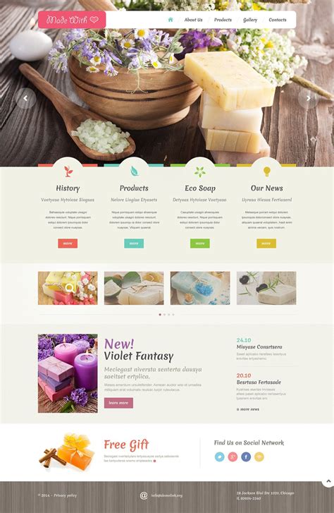 Crafts Responsive Website Template #48988