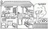 House Room Coloring Pages sketch template