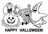 Free Printable Spongebob Halloween Coloring Pages sketch template