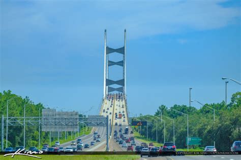 Dames Point Bridge 295 Beltway Bridge Jacksonville Florida | Royal Stock Photo