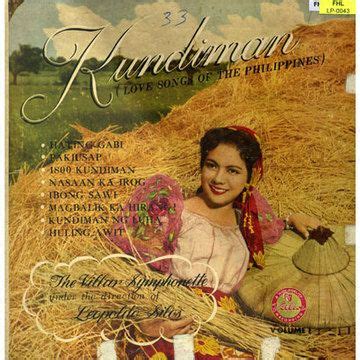 Kundiman is a genre of traditional love songs. These songs often express feelings of intense ...