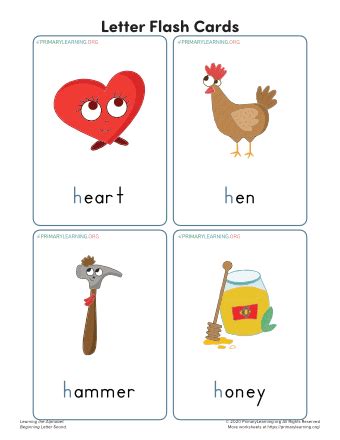 Letter A Flashcards | PrimaryLearning.org