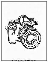Camera Coloring Pages Free Print And Downloads  Sheets For Kids sketch template