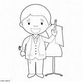 Happy Tailor coloring Page sketch template