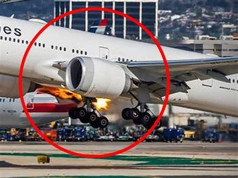 Pictures: Fire on Boeing 777 jet engine, watch what happened next ...