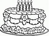 Happy Birthday Cake Coloring Pages  Home sketch template