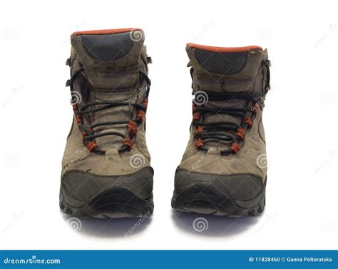 Old hiking boots stock photo. Image of lace, feet, leisure - 11828460