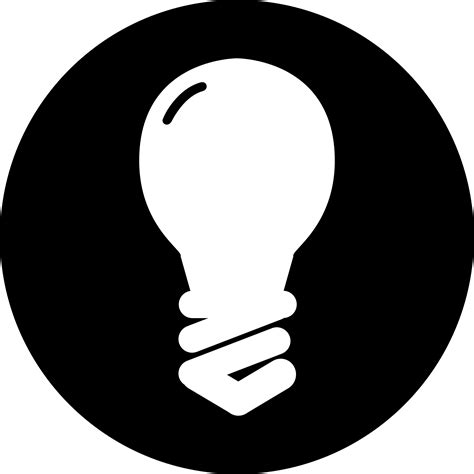 Light bulb clip art black and white, Light bulb clip art black and white Transparent FREE for ...