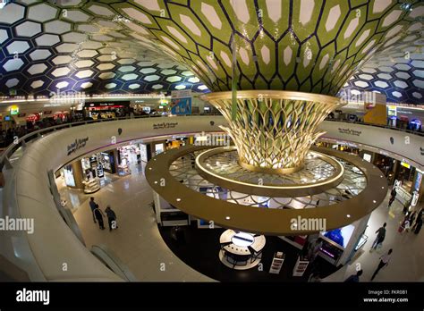 United Arab Emirates, Abu Dhabi, Airport, Duty Free shopping area Stock ...