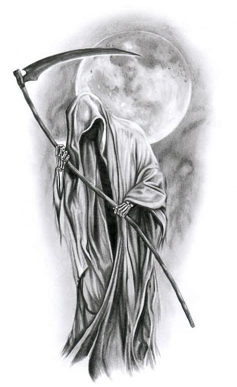 9 Best Full Moon With Grim Reaper Tattoos images | Grim reaper tattoo, Reaper tattoo, Grim reaper