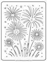 Fireworks Coloring Pages 5 Free Printable  Easy sketch template