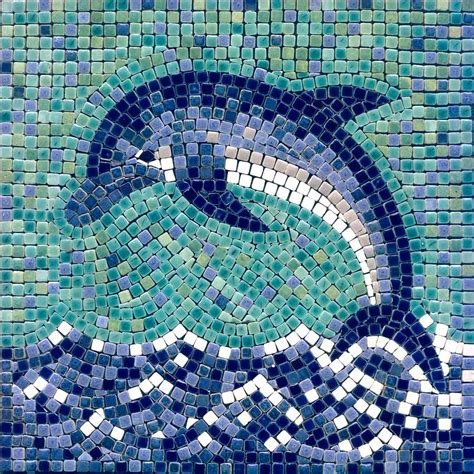 Delfin Mosaik, Dolphin Mosaic, by ALEA-mosaic.com - a photo on Flickriver