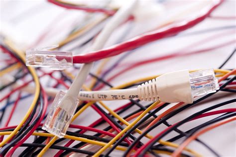 Free Stock Photo 11100 Close up Computer Network Cables on the Table | freeimageslive