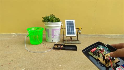 Solar powered + Remote operated Plant watering system - Gadgetronicx