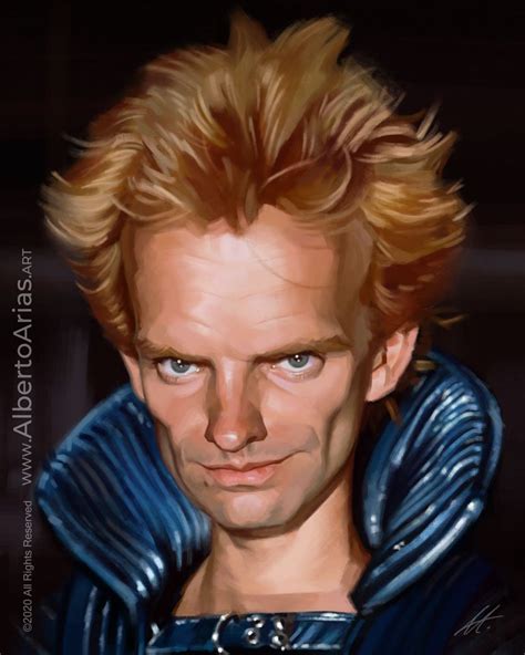 Sting as Feyd Rautha Caricature by AlbertoArias.ART