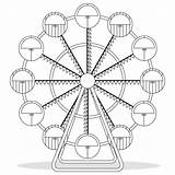 Ferris Wheel Coloring Book Printable And Online  Home sketch template