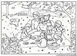 Free Printable Picnic Coloring Pages sketch template