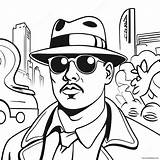 Gangster Graffiti Coloring Page 1350 1083 sketch template
