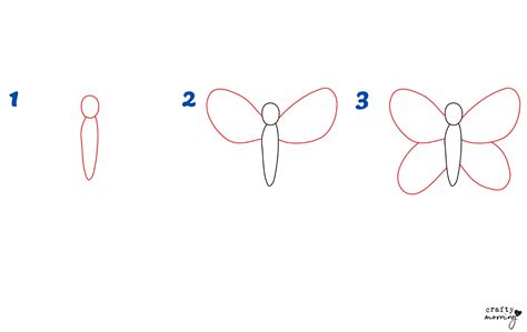 How to Draw a Butterfly (Easy Step by Step) - Crafty Morning