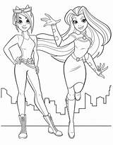 Superhero Coloring Girl Female Pages Superheroes Cartoon Drawing Easy  sketch template