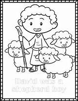 David The Shepherd Boy Coloring Pages sketch template