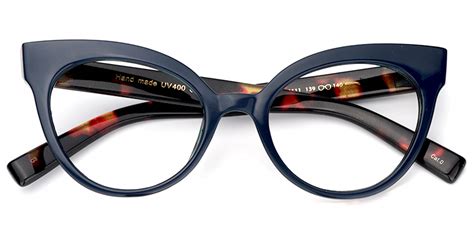 Elegant Dark/Blue Cat Eye Glasses #eyeglasses | Blue glasses, Cat eye glasses frames, Glasses