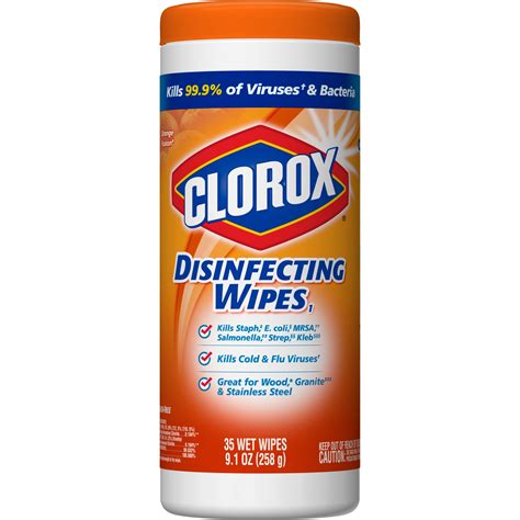 Clorox Disinfecting Wipes, Orange Fusion, 35 Count – Walmart Inventory ...