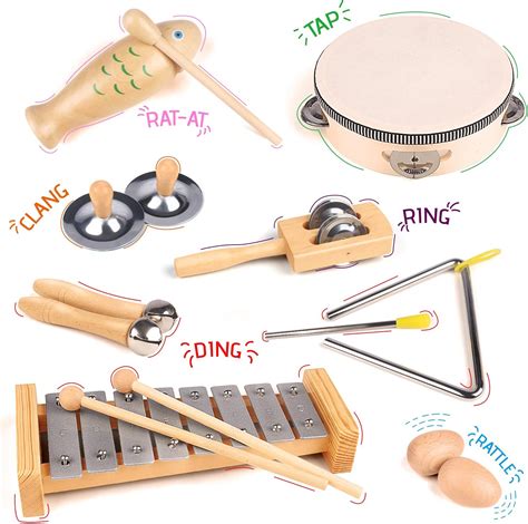 Buy Chriffer Kids Musical Instruments Toys, Percussion Instruments Set ...