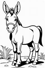 18 Mule Coloring Pages For Kids  ShadeMaze sketch template
