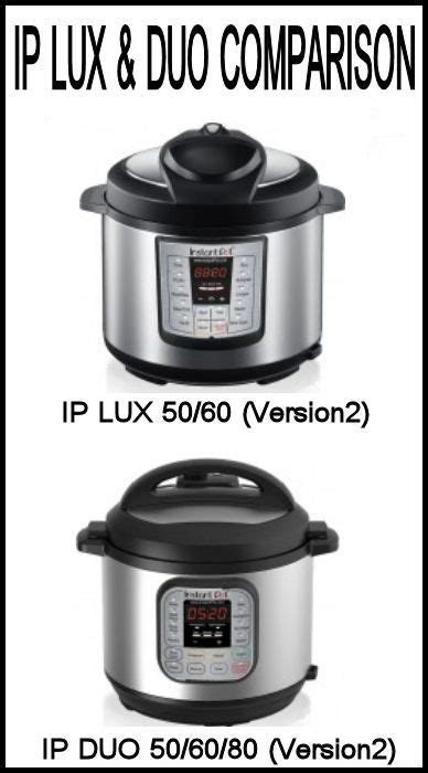 Instant Pot LUX & DUO Comparison | Instant pot, Slow cooker crock pot, Pot