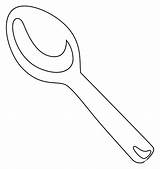 Spoon Emoji coloring Page  ColouringPages sketch template