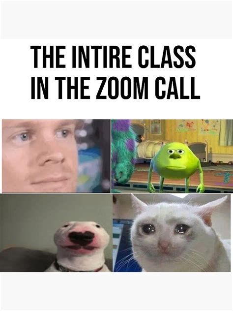 "Zoom Call meme" Photographic Print for Sale by Marcales | Redbubble