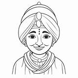 Baisakhi Coloring Page PNG Transparent Images Free Download  Vector sketch template