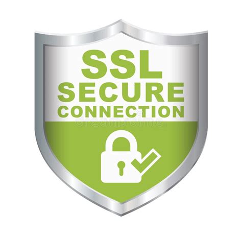 SSL Secure Connection Badge Stock Illustration - Illustration of socket, secure: 115075449