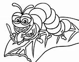 Printable Caterpillar Coloring Pages For Kids sketch template