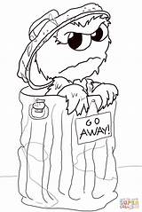 Oscar The Grouch Printable sketch template