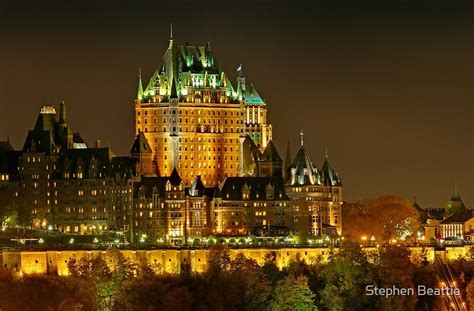 "Night view of Le Chateau Frontenac, Quebec City" by Stephen Beattie ...