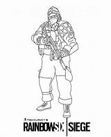 Trapper Rainbow Six Siege Coloring Page  Free Printable Pages sketch template