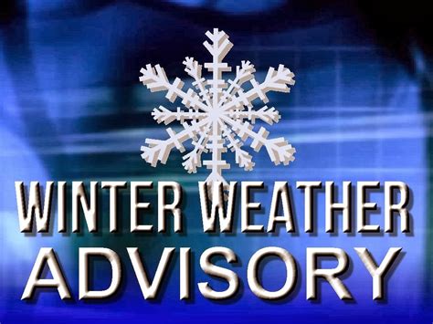 Winter Weather Advisory For Schuylkill County