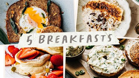 5 BREAKFAST IDEAS that are Fast and Easy! - YouTube