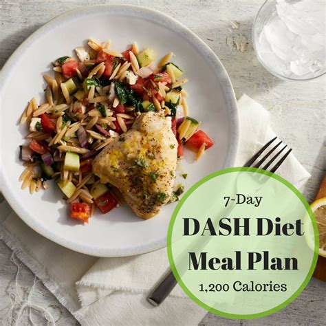 7-Day DASH Diet Meal Plan | Dash diet menu, Dash diet meal plan, Dash diet recipes