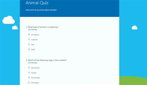 Creating A Simple Quiz With Microsoft Forms - Megan V. Walker