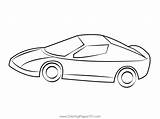 Stylish Sports Car Coloring Page For Kids  Free Cars Printable sketch template