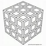 Coloring Pages Free Geometric Shapes sketch template