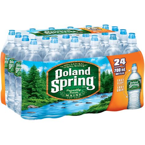 POLAND SPRING 100% Natural Spring Water 24-23.7 fl. oz. Bottles - Walmart.com