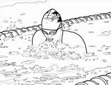Basic Swimmer coloring Page  Download Print Or Color Online For Free sketch template